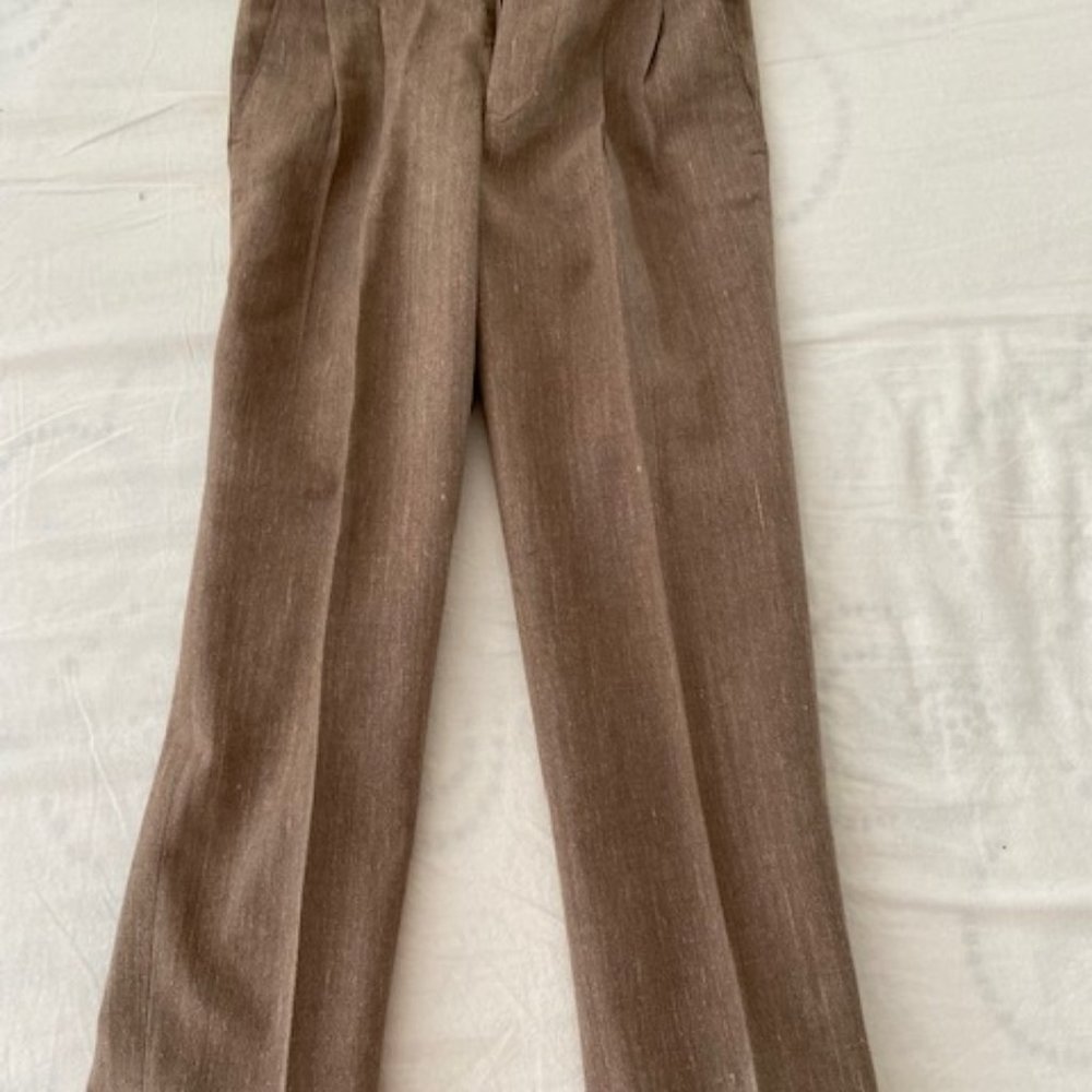 - Brown boys trousers pant age 7 waist 23 inches/ 59 cms length 73